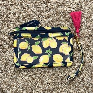 Simply Southern Lemon Print Wristlet with Tassel